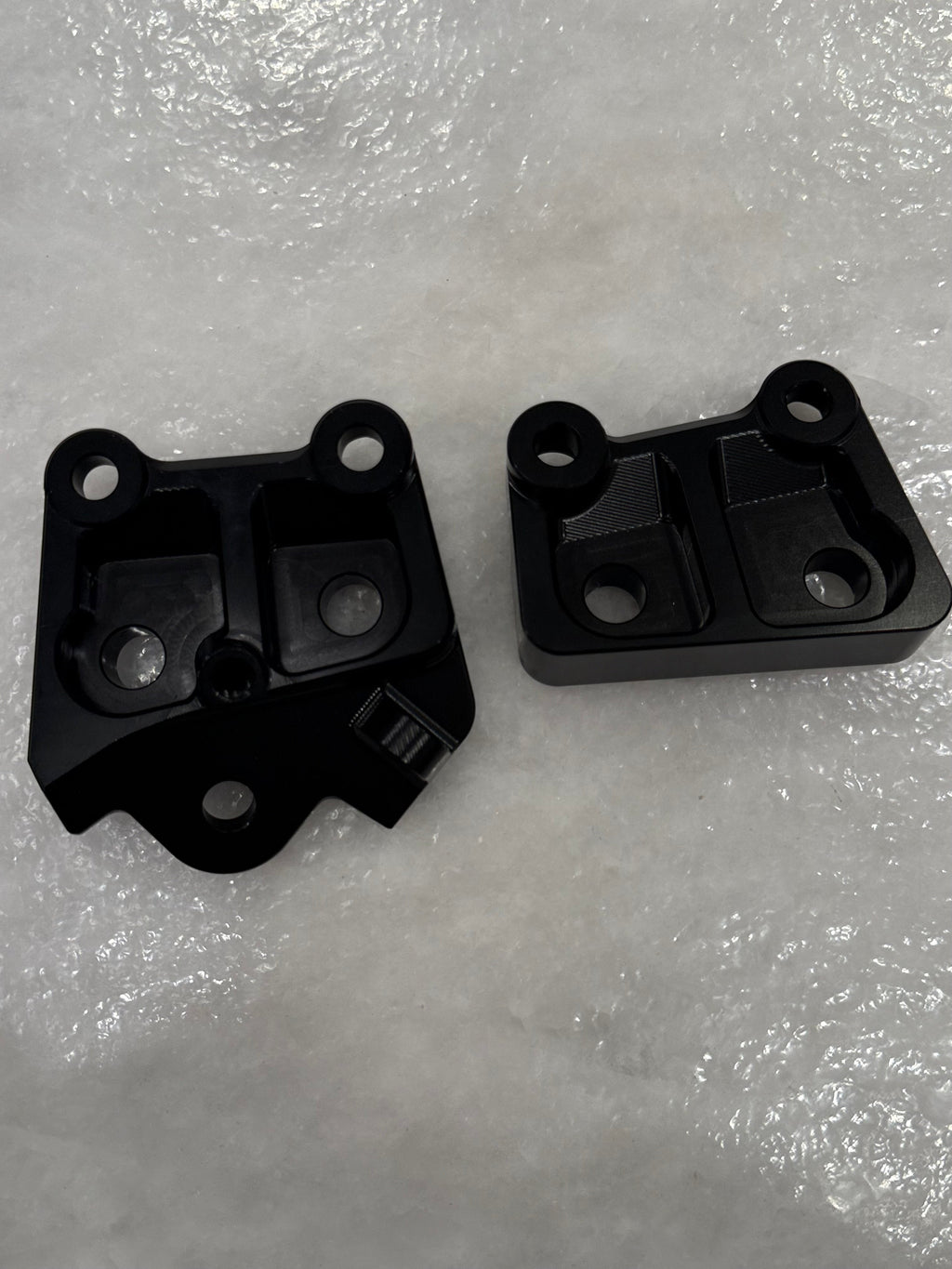 Talaria XXX Metal Foot Peg Brackets | CNC Upgrade Mounts (Black & Chrome)