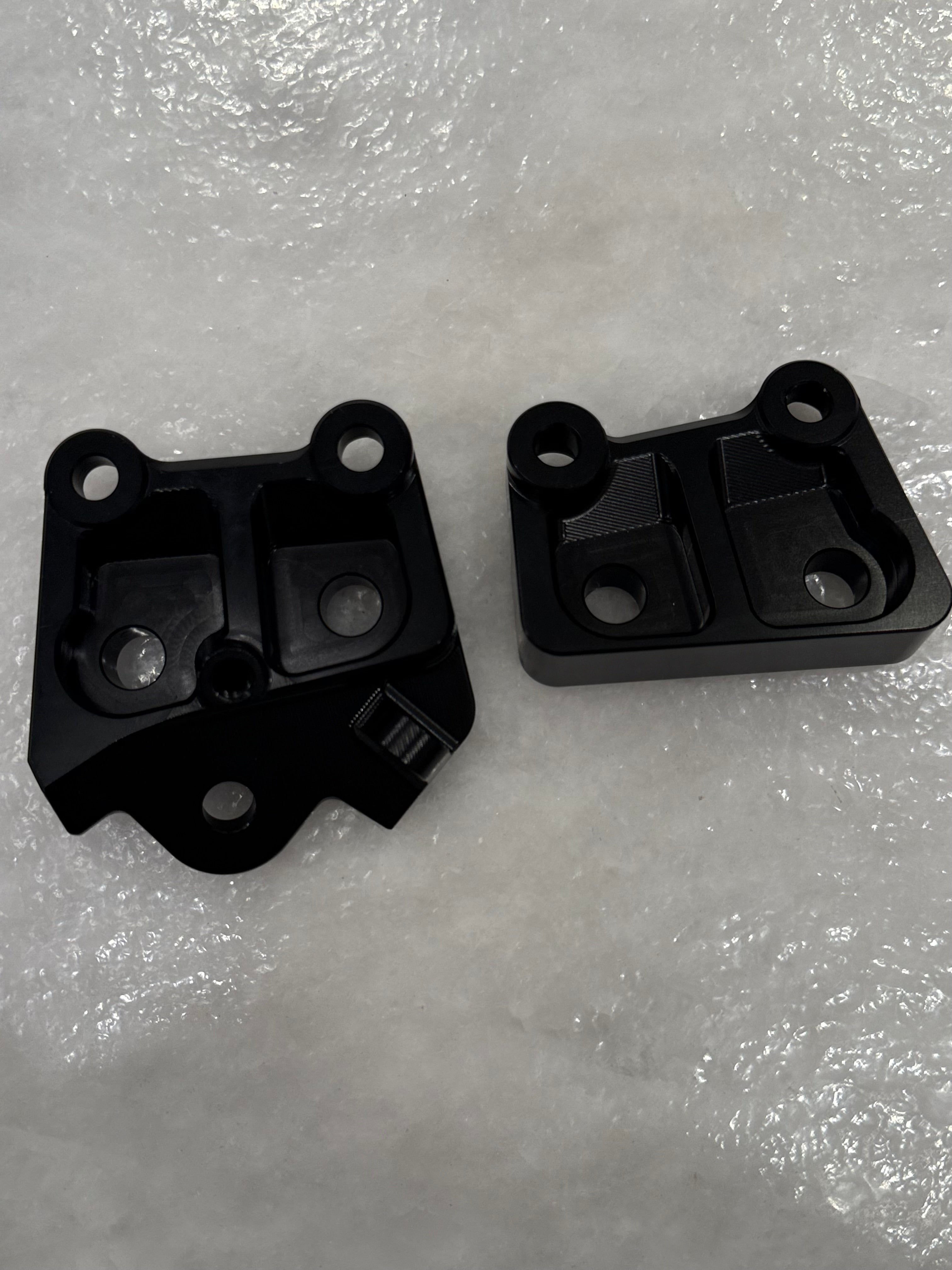 Talaria XXX Metal Foot Peg Brackets | CNC Upgrade Mounts (Black & Chrome)
