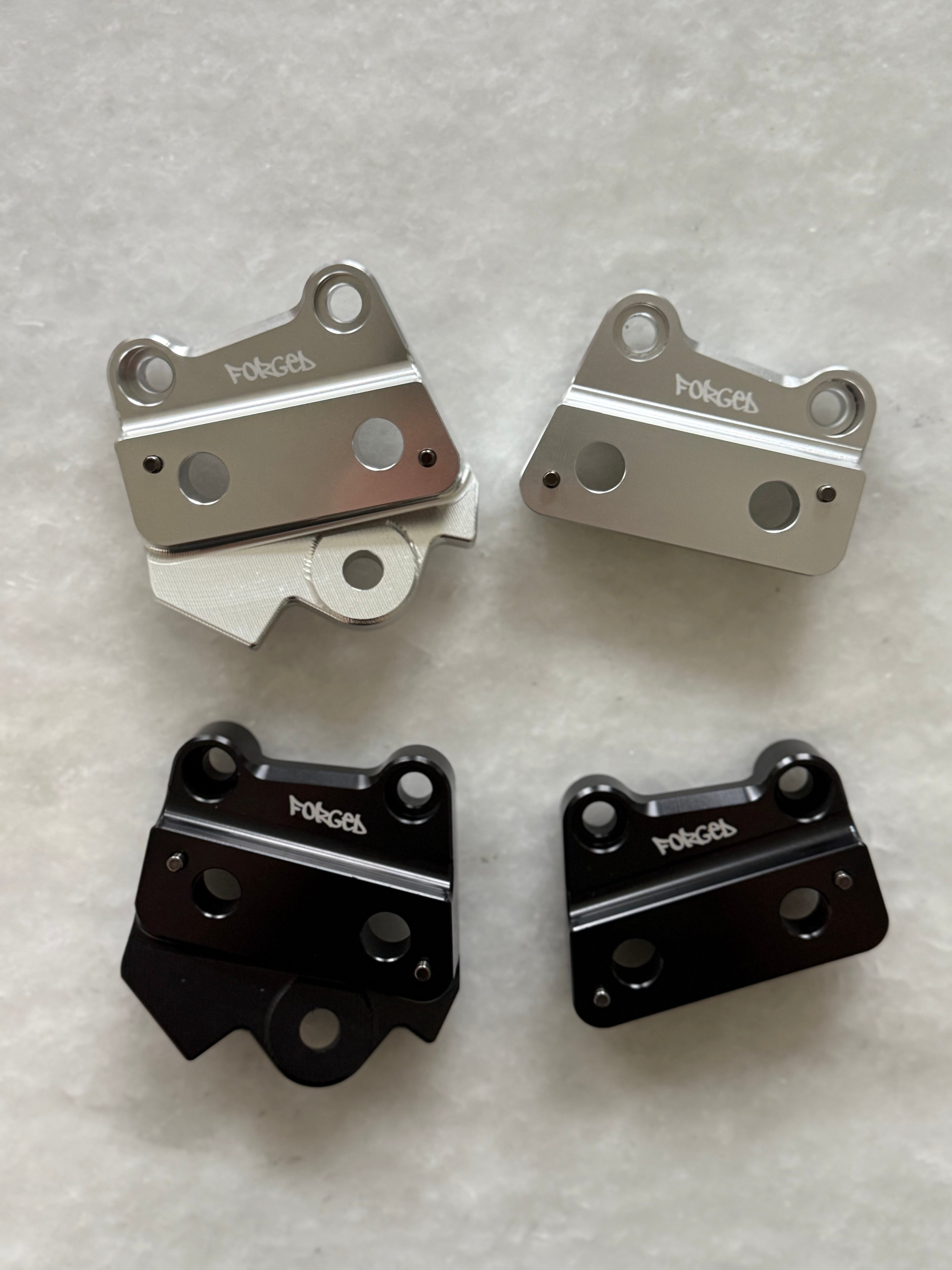 Talaria XXX Metal Foot Peg Brackets | CNC Upgrade Mounts (Black & Chrome)