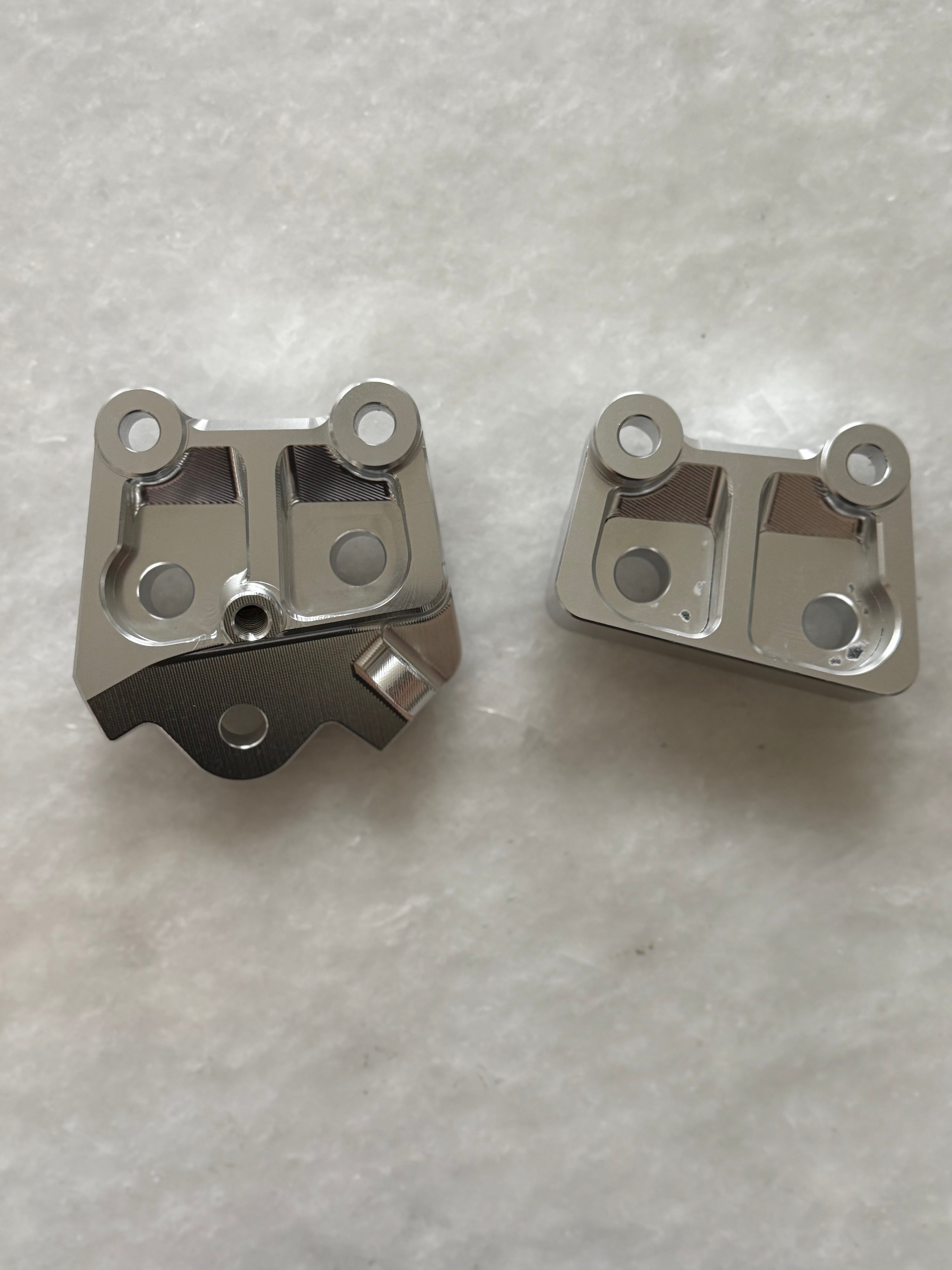 Talaria XXX Metal Foot Peg Brackets | CNC Upgrade Mounts (Black & Chrome)