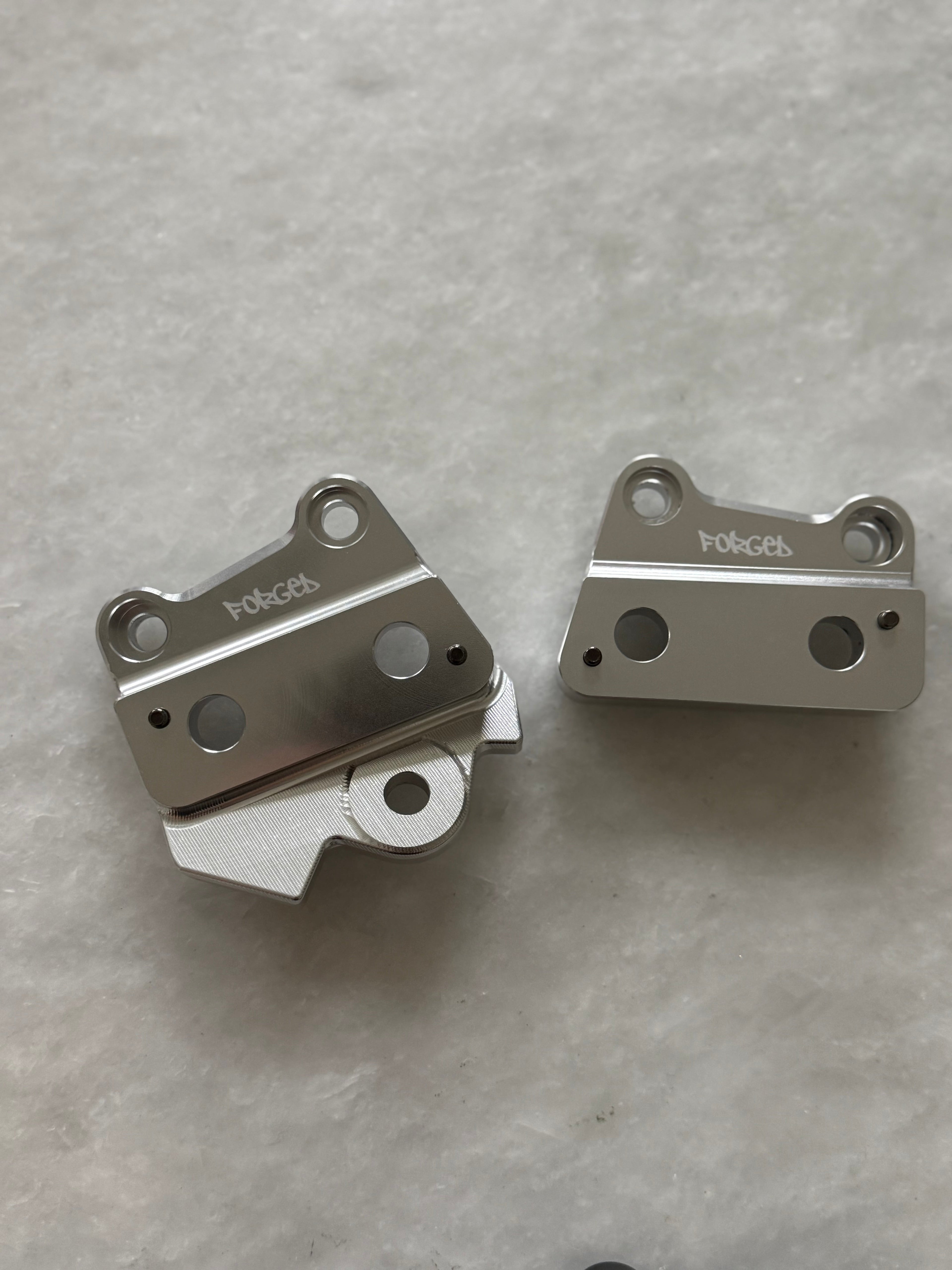 Talaria XXX Metal Foot Peg Brackets | CNC Upgrade Mounts (Black & Chrome)